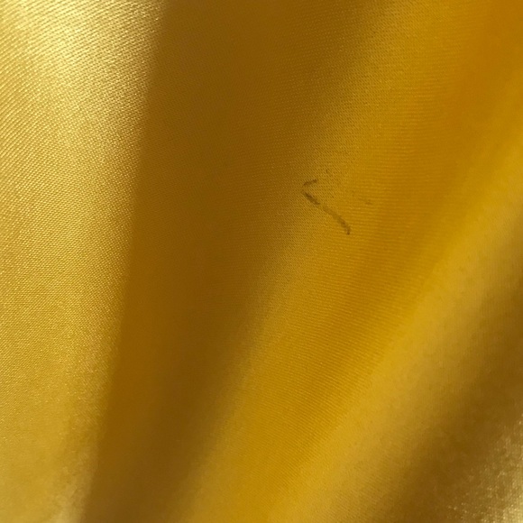 Topshop NWT Yellow Satin Slip on Dress Sz 6 - Picture 12 of 12